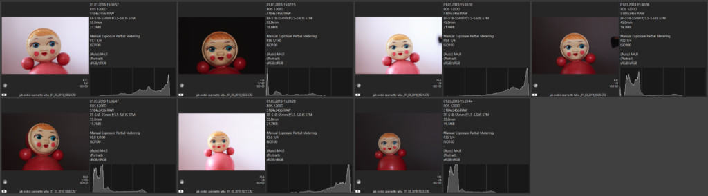 jak zrobić czarne tło na zdjęciu przykład przysłany i czasu lalka