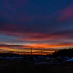 bokeh niebo tło overlay wieczor woodstock