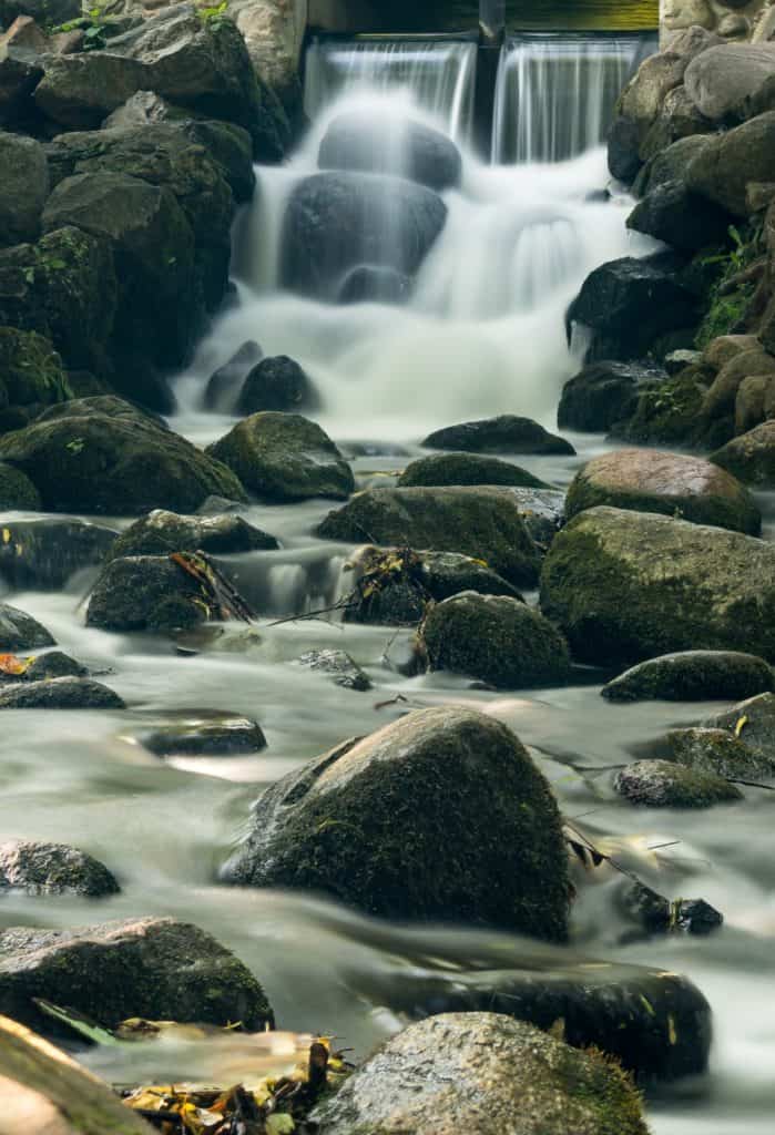 Park Oliwski Sierpień Woda długi czas naświetlania filtr nd