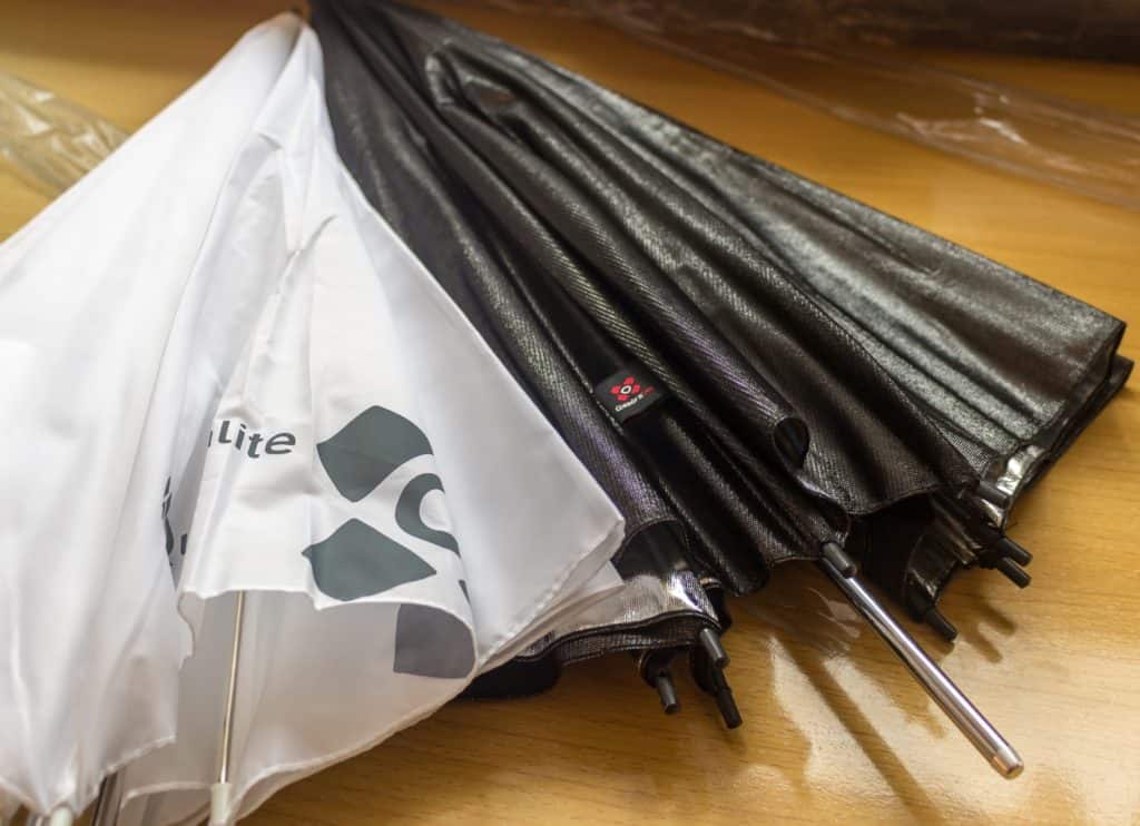 modyfikatory światła dyfuzor parasolka biała średnia