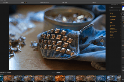 luminar obróbka zdjęcia - przykłady interfejsu i ustawień