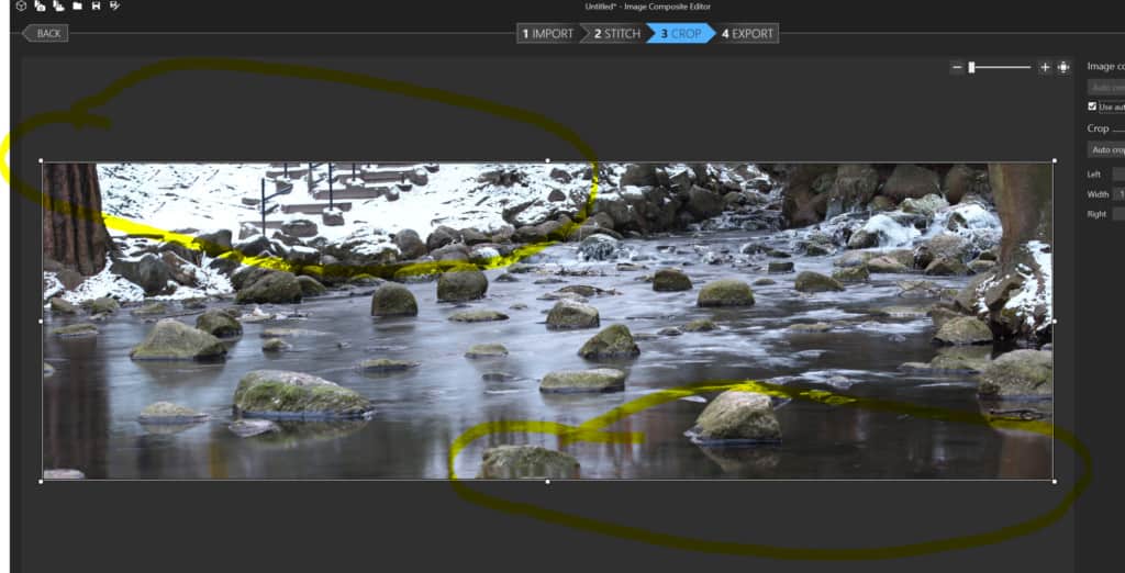 Jak zrobić zdjęcie panoramiczne - image composite editor przykład