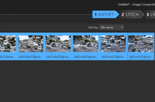 Jak zrobić zdjęcie panoramiczne - image composite editor przykład