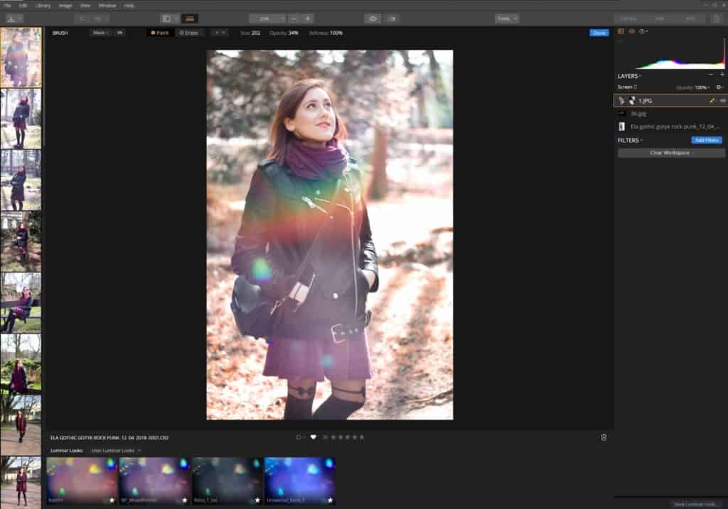 Zdjęcie kompozytowe - dodawania flar i efektów świetlnych - Luminar 3