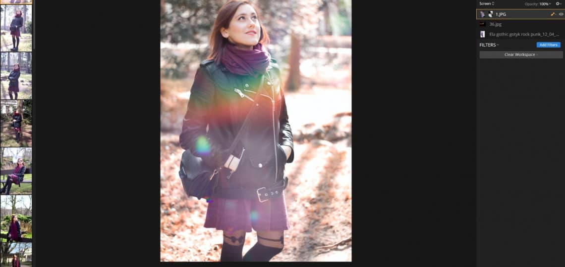 Zdjęcie kompozytowe - dodawania flar i efektów świetlnych - Luminar 3