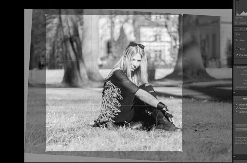 Kadrowanie zdjęcia w fotografii przykład wycinania kadru