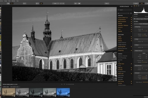 Jak wyostrzyć zdjęcie - Luminar - przykład wszystkich narzędzi i filtrów