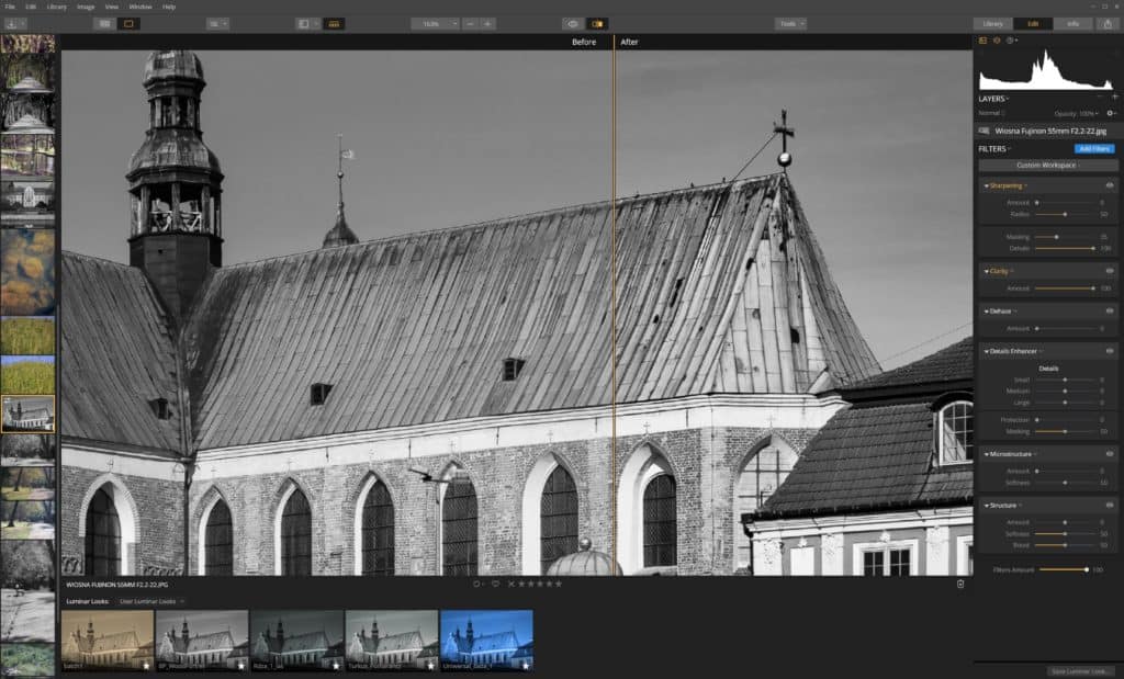 Jak wyostrzyć zdjęcie - clarity - przejrzystość