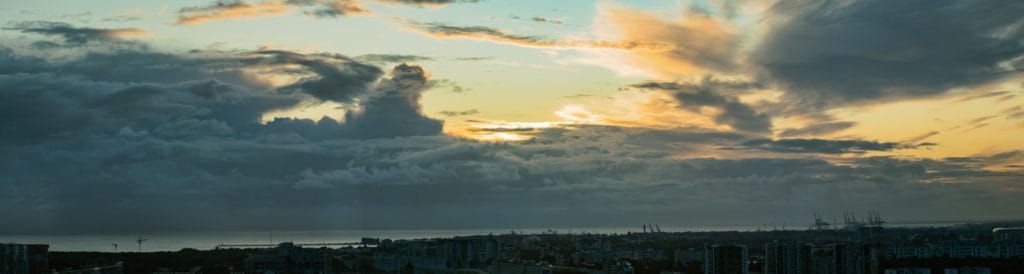 Wyzwanie fotograficzne tydzień z aparatem droga do pracy panorama