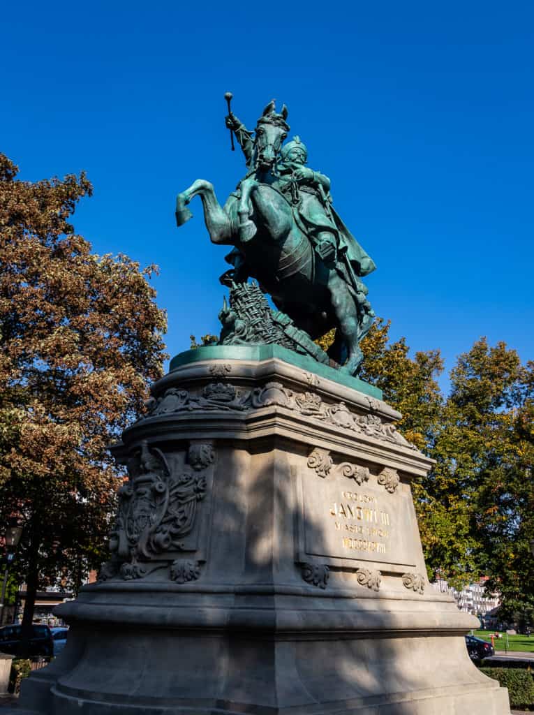 gdansk_w_kadrze pomnik Jana III Sobieskiego w Gdańsku