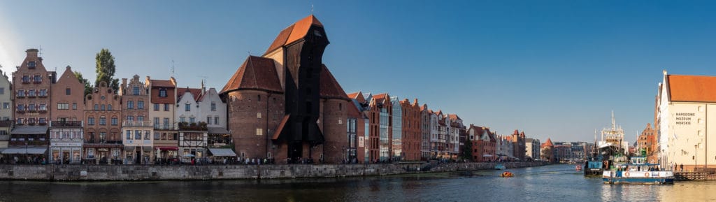 Fotografia miejska czyli fotografie Gdańska - panorama Długiego Pobrzeża