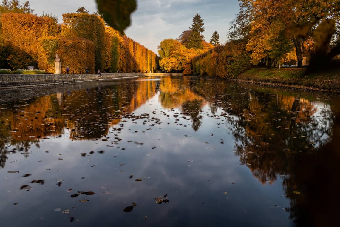 Krajobraz jesienny -Park Oliwski w Gdańsku, Październikowe złota godzina