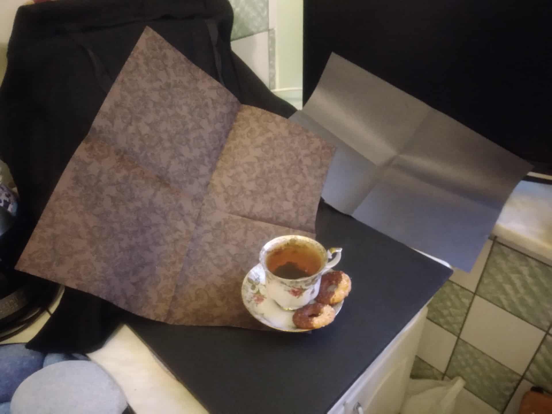 serwetka papierowa jako tło i podkładka do fotografii - bardzo ładna faktura