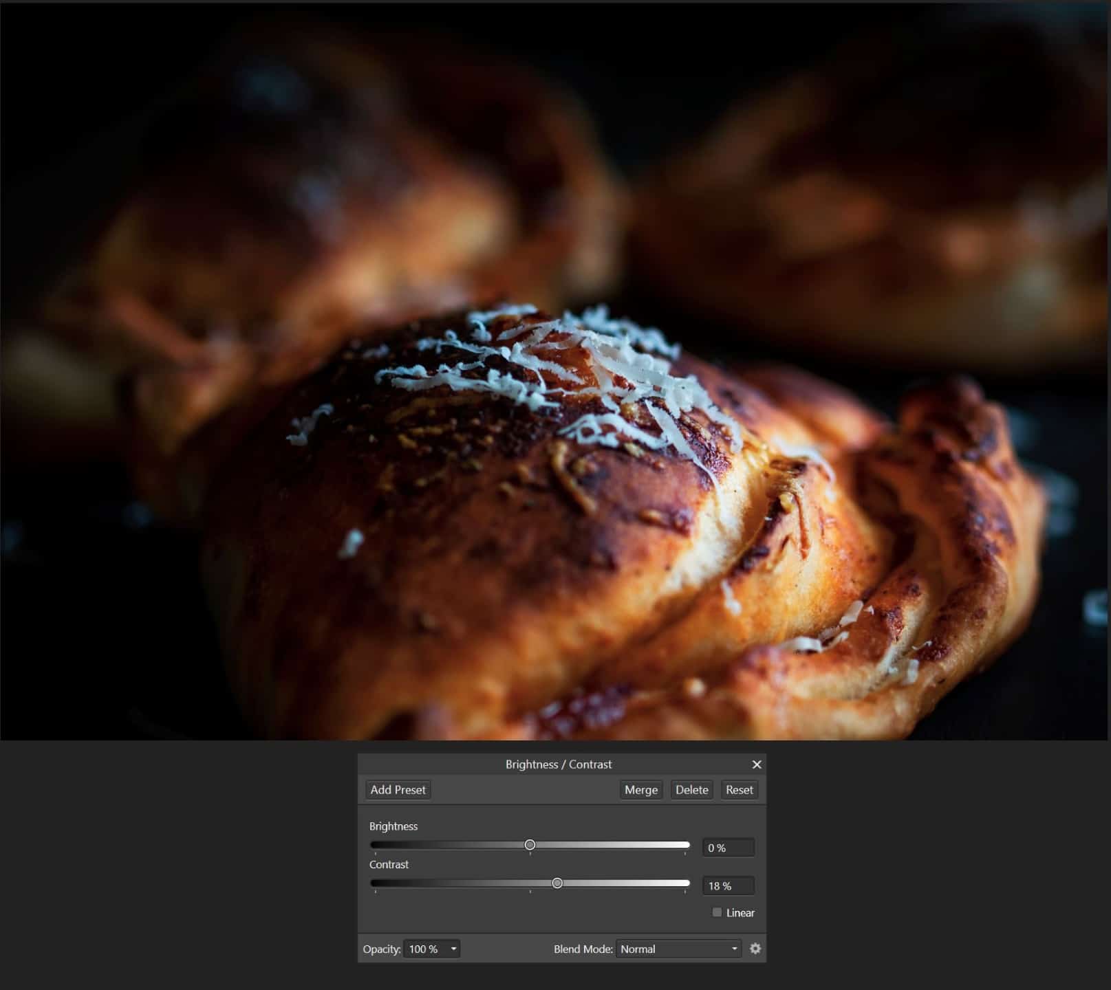 Podstawowe wyostrzanie - zwiększenie kontrastu - Affinity Photo