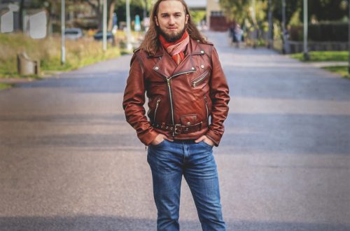 Kurtka skórzana Marbet - fotografia mody i reklamy - stylistyka aranż