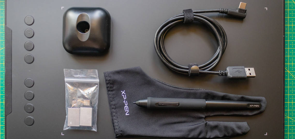 Praca z tabletem graficznym XP PEN Deco 01 V2 pełen zestaw - tablet graficzny dla poczatkujacych